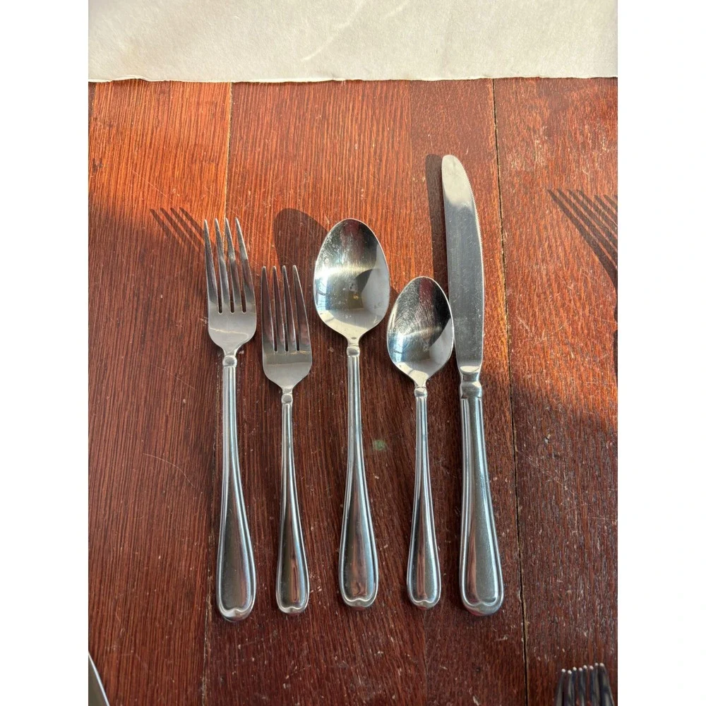 Cambridge Allure Sand Stainless Flatware Silverware Discontinued Set Mixed Lot